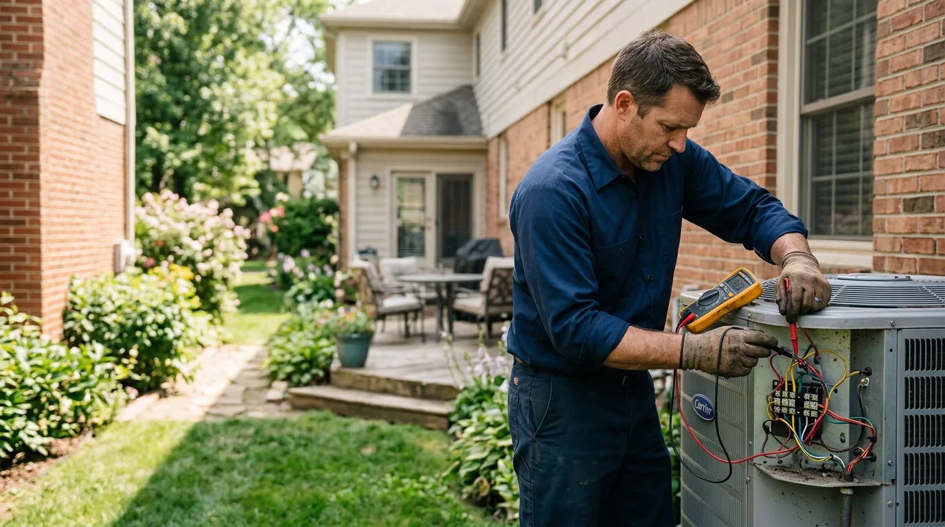 HVAC technician working near Saint Regis Falls, NY